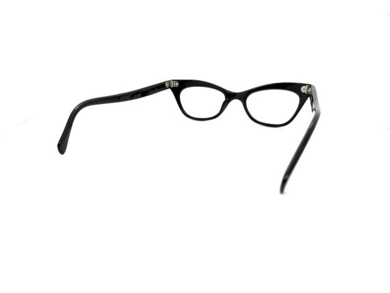 Vintage 50s Black Cat Eye Glasses | New Old Stock… - image 7
