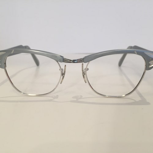 Warm Silver 1960s Vintage Cat Eye Glasses Frames - Etsy