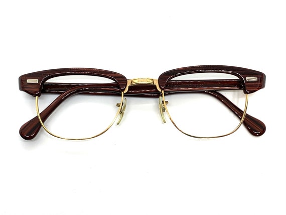 Unworn 50s Brownwood Eyeglass Frames | New Old St… - image 4