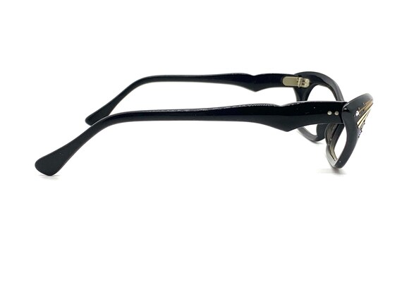 Unworn 50s Black Cat Eye Glasses | New Old Stock … - image 8