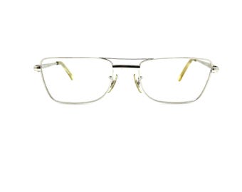 Vintage Double Bridge Aviator Eyeglasses: Square Metal Frames - Etsy