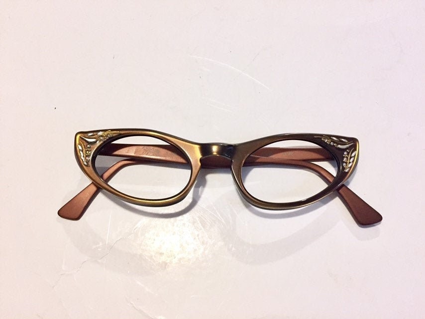 FLOWERS and RHINESTONES CAT EYE SUNGLASSES Retro Hipster Pinup Vintage Style