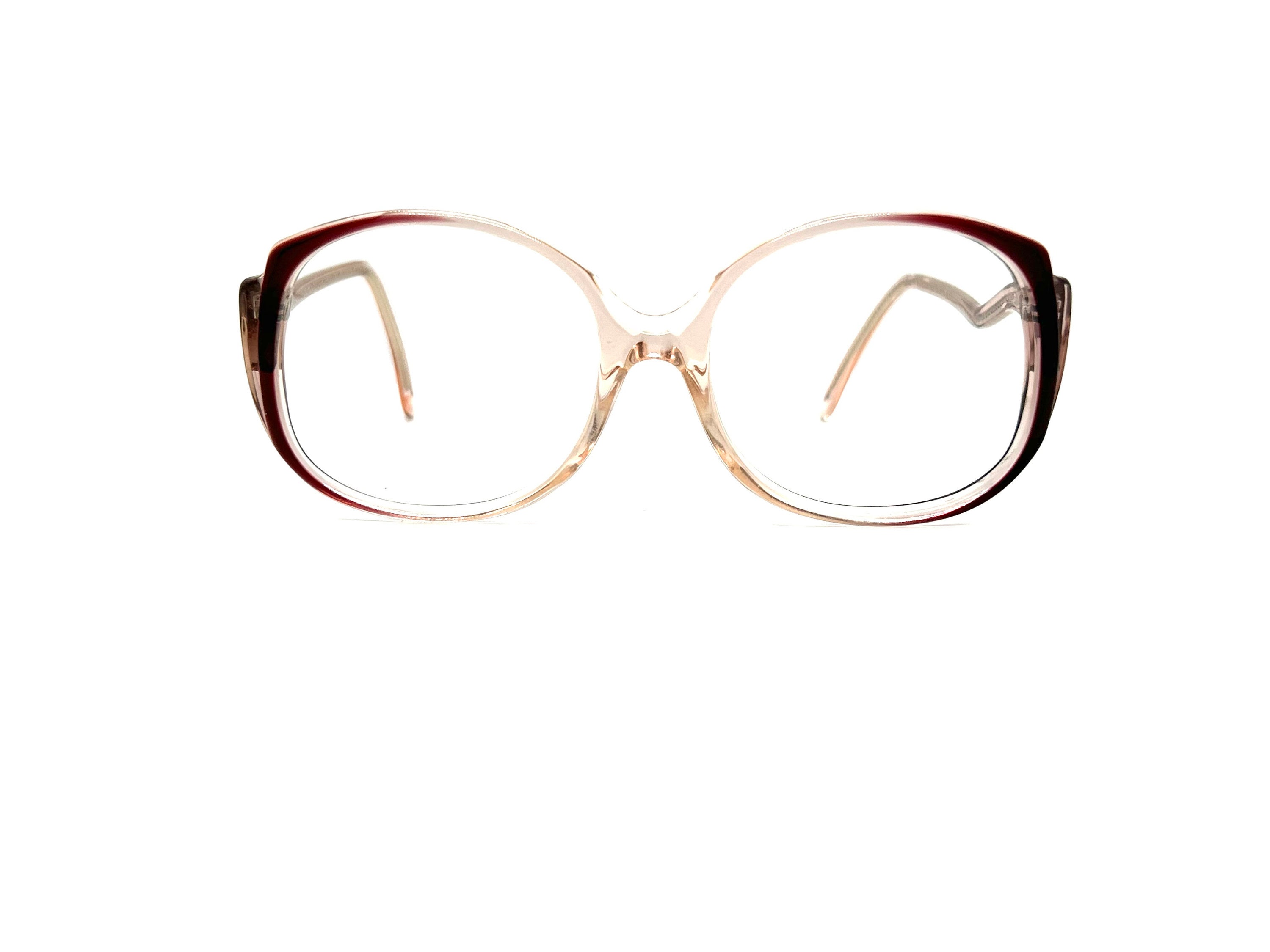 Vintage 80s Eyeglass Frames | New Old Stock | Wine & Pink Vintage 80s Eyeglass Frames | New Old Stock | Wine & Pink