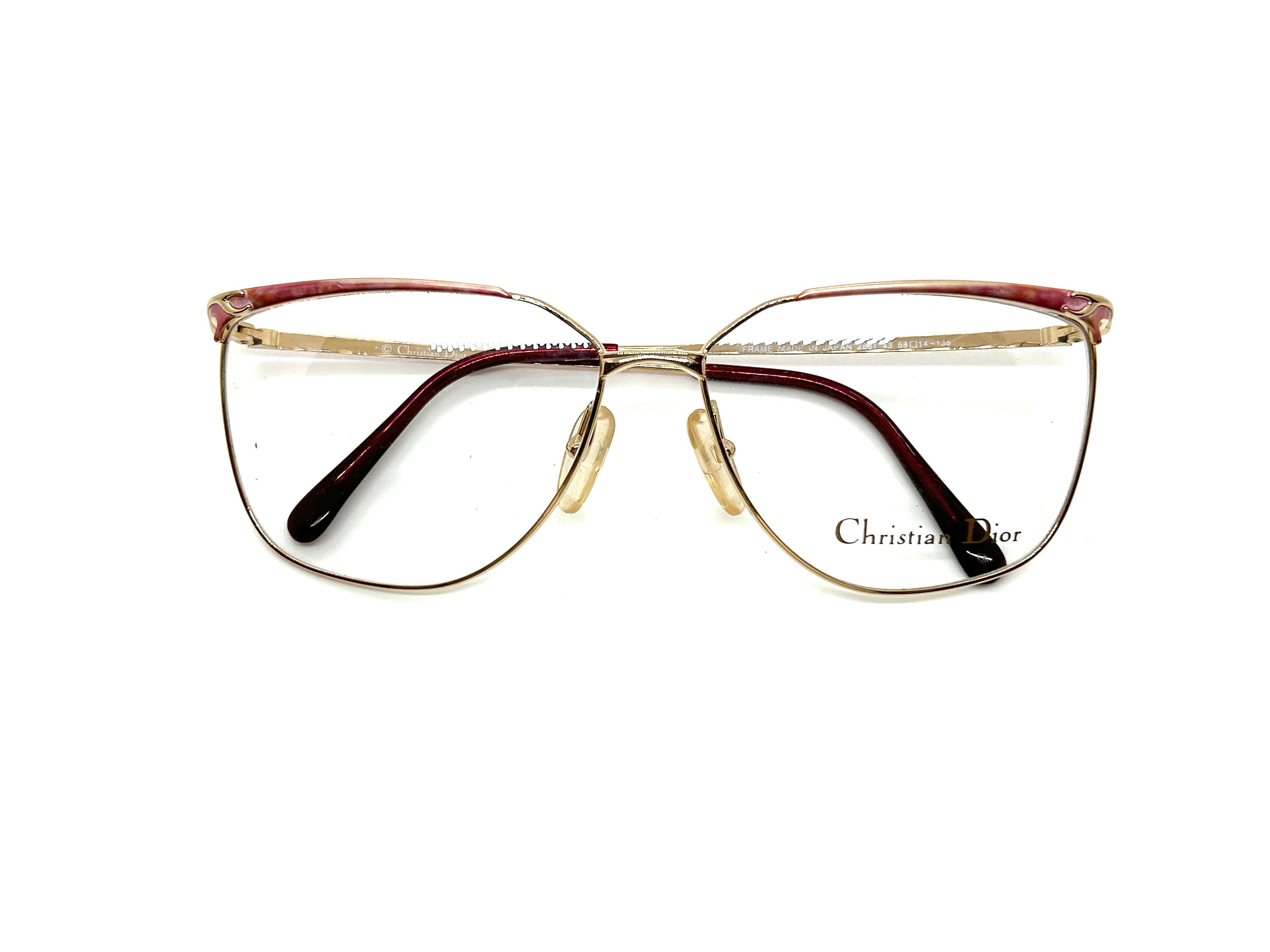 Christian Dior Gold Metal Eyeglasses | New Old Stock