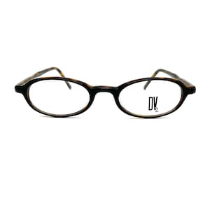Vintage 70s Oval Eyeglasses | New Old Stock | 80s Tortoise Eyeglass Frames | Jackie O. Eyeglasses | Womens Oval Eyeglasses | Glasses Frames