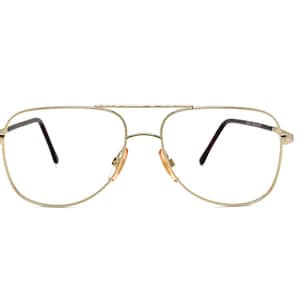 80s Aviator Eyeglass Frames | New Old Stock | Large Metal Aviator Eyeglasses | Made Italy | Aviator Glasses Frames | Pilots Eyeglass Frames