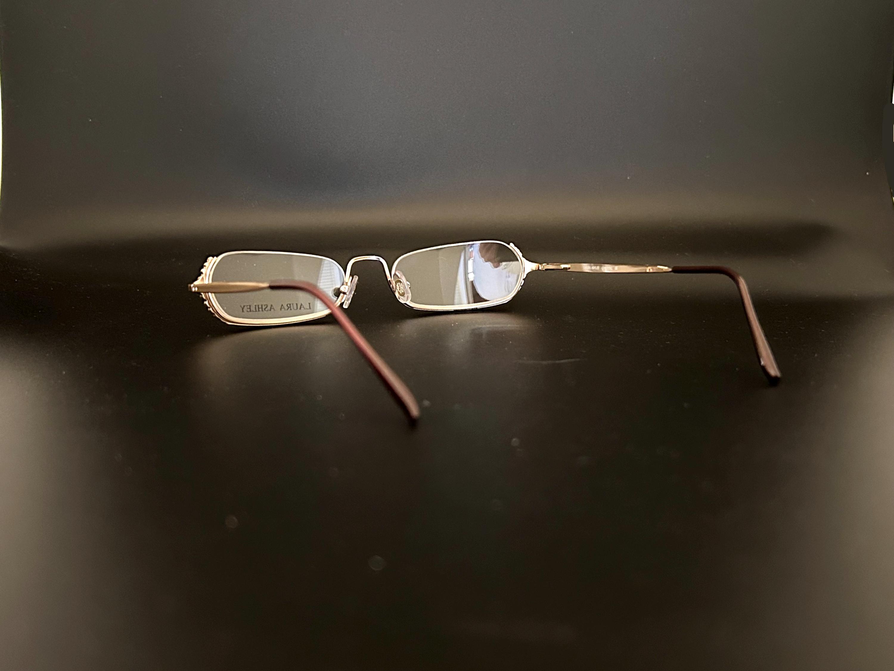 Half Spectacles Unworn 80s Half Rim Glasses | New Old Stock | 90s Rectangular Frames ...