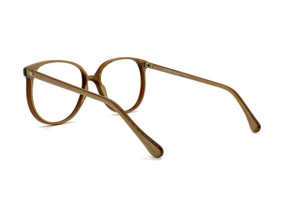 70s Oversize Round Eyeglass Frames | Gold P3 Roun… - image 6