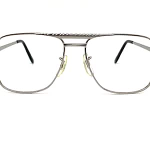 80s Metal Aviator Eyeglasses | New Old Stock | Unworn 70s Gunmetal Metal Eyeglass Frames | Pilots Glasses Frames | Metal Aviator Sunglasses