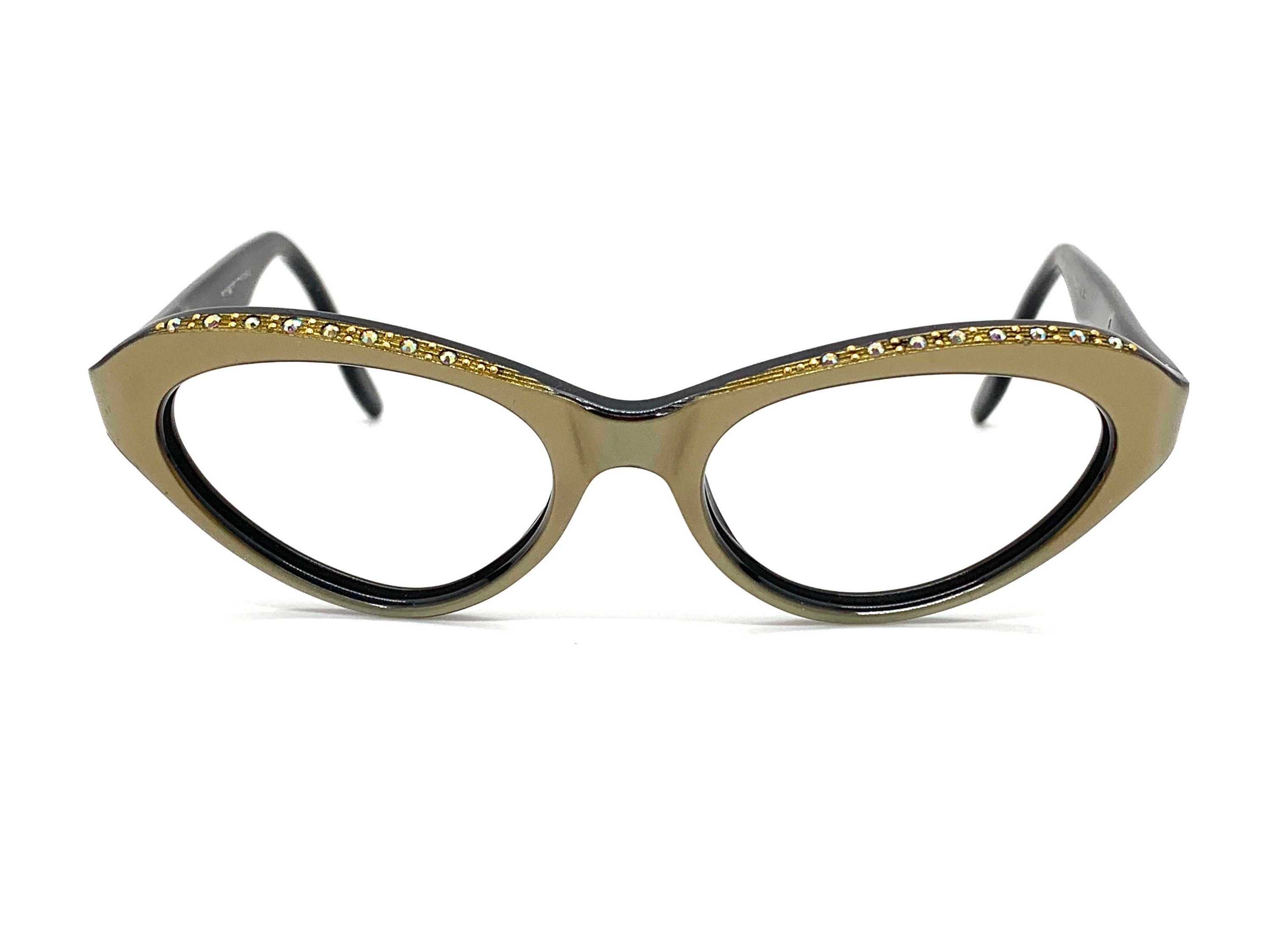 Unused Vintage 50s Gold Cat Eye Glasses New Old Stock - Etsy