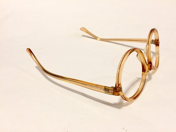 Unused Round Honey Eyeglass Frames | New Old Stoc… - image 4