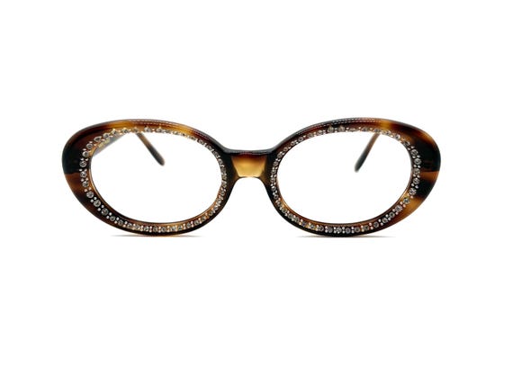 50s Tortoise Eyeglasses | 60s Unworn Oval Cat Eye… - image 1