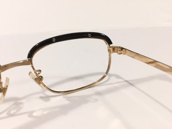 Unworn 60s Gold Metal Eyeglass Frames | New Old S… - image 5