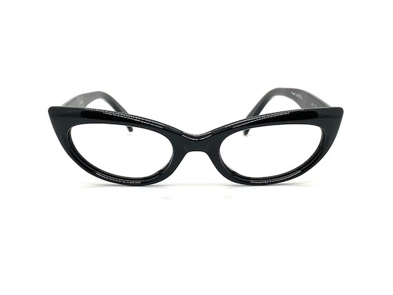 Unworn 50s Black Cat Eye Glasses | New Old Stock |