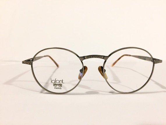 Vintage 80s Jean Lafont Round Eyeglass Frames | U… - image 1