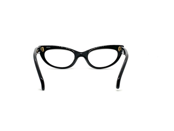 Unworn 50s Black Cat Eye Glasses | New Old Stock … - image 5