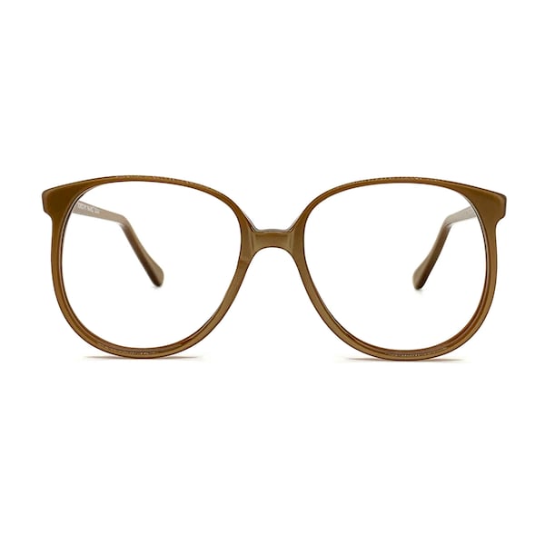 70s Oversize Round Eyeglass Frames | Gold P3 Round Eyeglasses | Dorothy Hamill USA | Vintage 80s Gold Eyeglasses | Vintage Sunglasses Frames