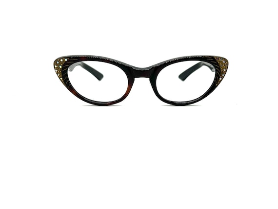 Vintage 50s Red Cat Eye Glasses | New Old Stock |… - image 1