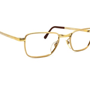 Unworn 80s Gold Metal Eyeglass Frames | New Old Stock | Gold Square Eyeglasses | 70s Glasses Frames | Rectangular Frames | Gold Eyeglasses