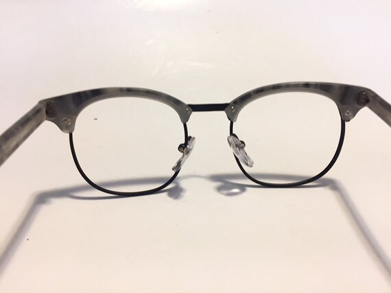 Vintage 80s Clubmaster Glasses | New Old Stock | … - image 3