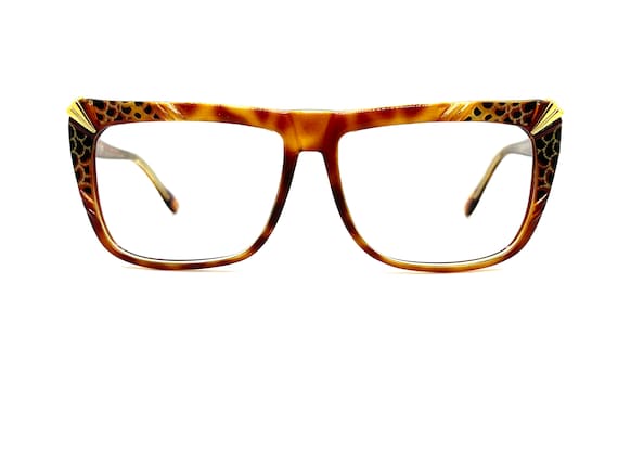 Unworn 90s Sunglasses Frames | Woman’s Sunglasses | New Old Stock | Vintage Light Tortoise Sunglasses | Faux Snakeskin Oversized Sunglasses