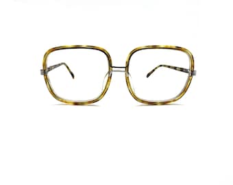 Vintage 80s Large Oversized Eyeglasses | Light Amber Tortoise Eyeglass Frames | 90s Square Glasses Frames | Retro  Tura Square Sunglasses