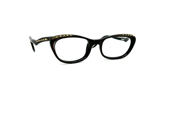 50s Cat Eye Rhinestone Glasses | New Old Stock | … - image 2