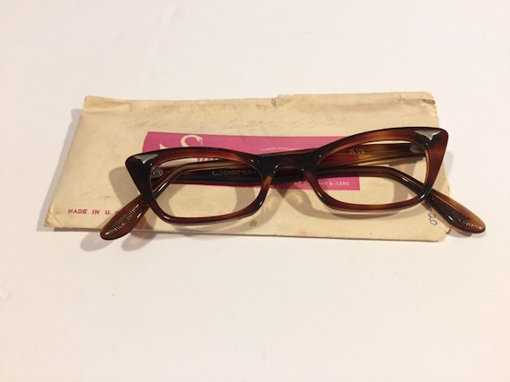 Unused 50s Cateye Eyeglass Frames | Vintage Cat E… - image 2