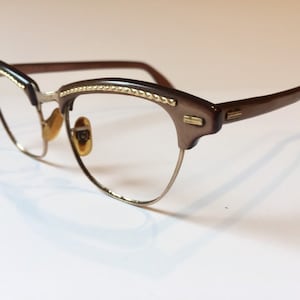 Vintage 50&#39;s Shuron Cat Eye Eyeglass Frame | Shuron Cat Eye Glasses 1/10 12K Gold Filled Eyewear | Retro Glasses Cateye Glasses Frames