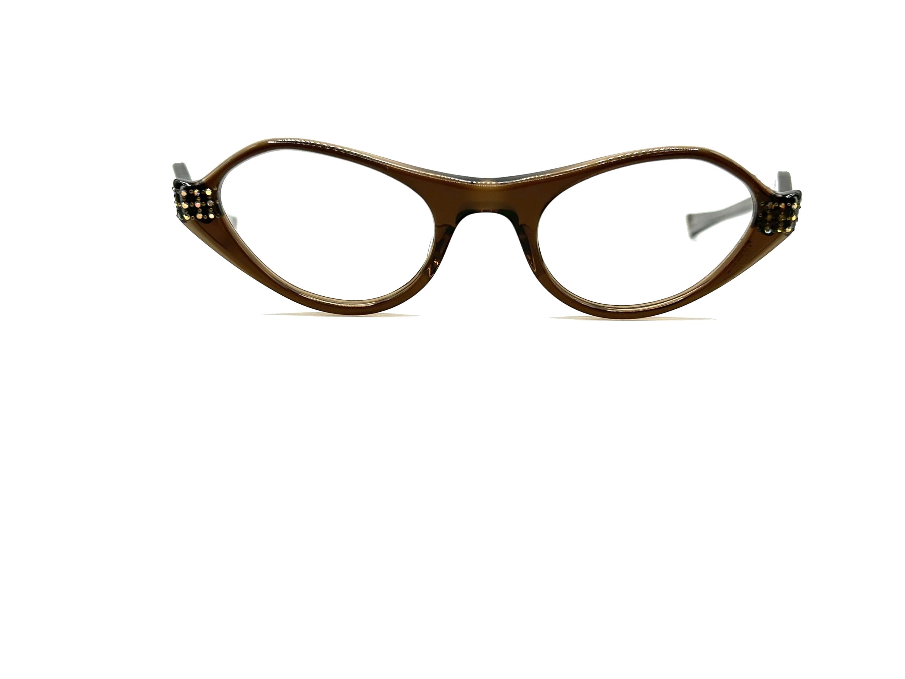 Unworn 50s Cat Eye Glasses | New Old Stock | 60s Rhinestone 