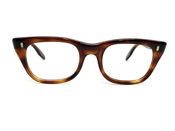 Unused 60s Tortoise Eyeglass Frames | New Old Sto… - image 1