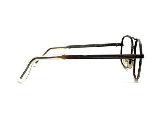 Unused 80s Black & Copper Aviator Eyeglass Frames… - image 7