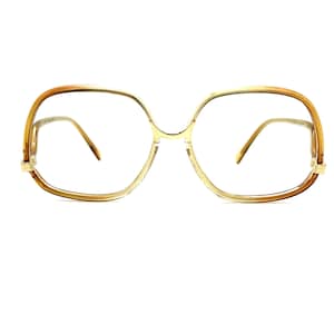 Vintage 80s Women&#39;s Eyeglasses | New Old Stock | 70s Large Oversized Eyeglass Frames | 80s Drop Arm Glasses Frames | Drop Temple Sunglasses