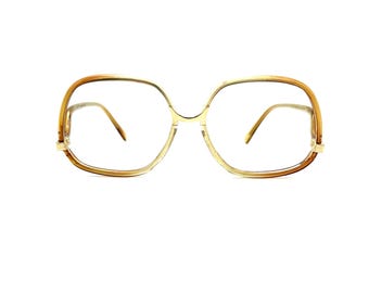 Jimmy Choo Eyeglasses 58 FZ6 Matte Dark Brown on Gold Half  display picture 1