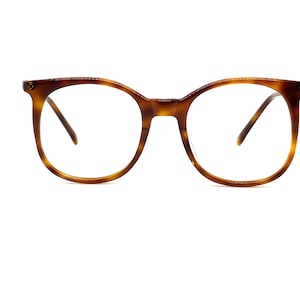 Vintage 80&#39;s Round Glasses Frames | New Old Stock | Round Eyeglasses | Oversize Frames | Round Tortoise Eyeglass Frames | Bug Eye Frames