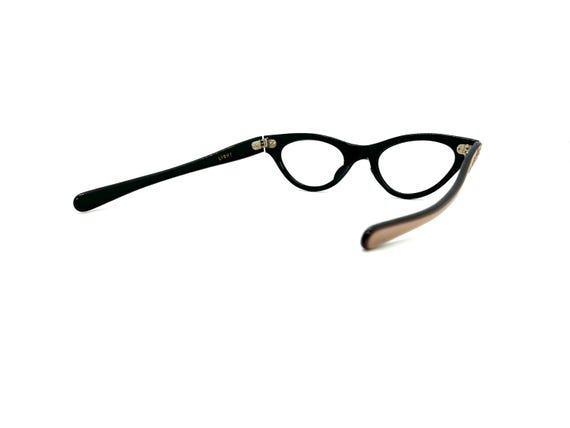 50s Cat Eye Glasses | New Old Stock | Black & Pin… - image 7