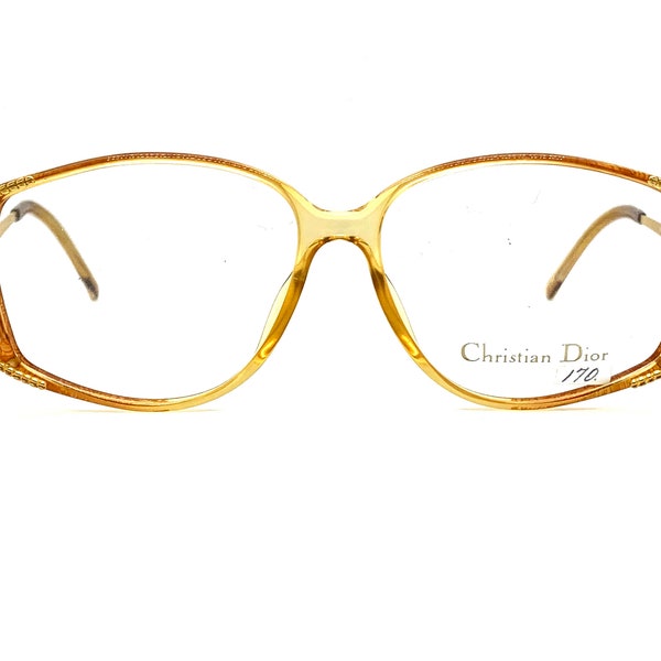 Vintage 80s Christian Dior Eyeglasses | New Old Stock | Christian Dior Eyeglass Frames | Amber & Peach Metal Frames | Christian Dior 2913 10