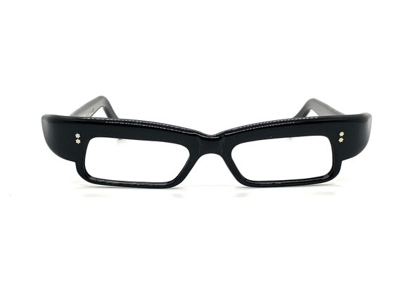 Unworn 50s Black Cat Eye Glasses | New Old Stock … - image 1