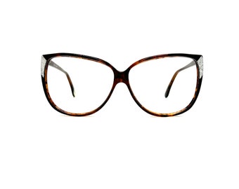 80s Round Eyeglasses | New Old Stock | Round Eyeglass Frames | Vintage 90s Glasses Frames | Oversized Eyeglasses | Brown Tortoise Sunglasses