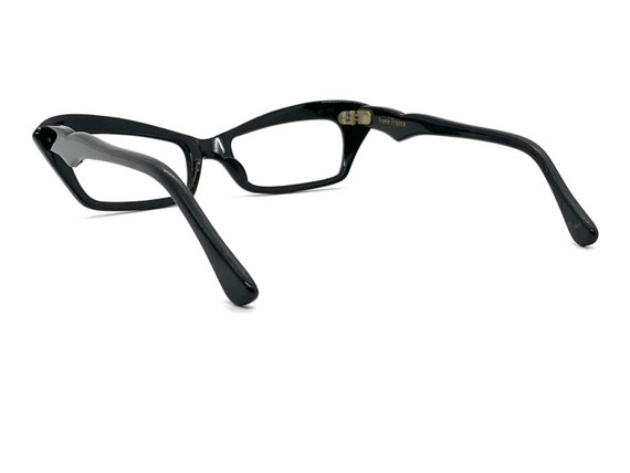 Unworn 50s Black Cat Eye Glasses | New Old Stock … - image 6