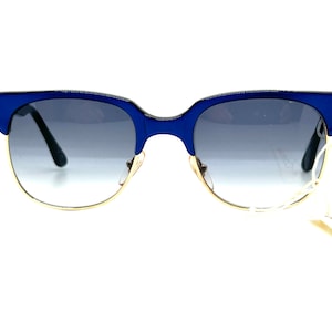 Rare 80s Calvin Klein Sunglasses | New Old Stock | 90s Calvin Klein Blue Sunglasses | Blue Clubmaster Glasses Frames | Oversized Sunglasses