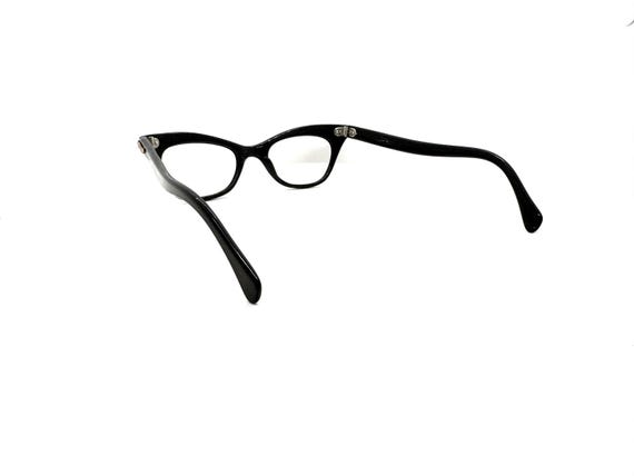 Vintage 50s Black Cat Eye Glasses | New Old Stock… - image 6