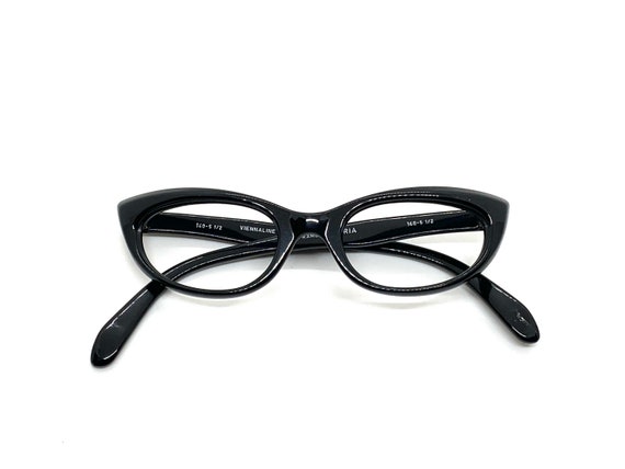 Unworn 50s Black Cat Eye Glasses | New Old Stock … - image 4