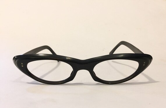 1960s Cat Eye Glasses | Vintage Dark Brown Cateye… - image 2
