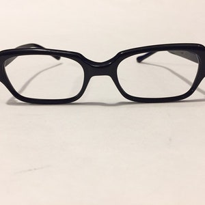 60s Vintage Eyeglasses | New Old Stock | Vintage Black Square Eyeglass Frames | Vintage Rectangle Sunglasses Frames | Square Glasses Frames