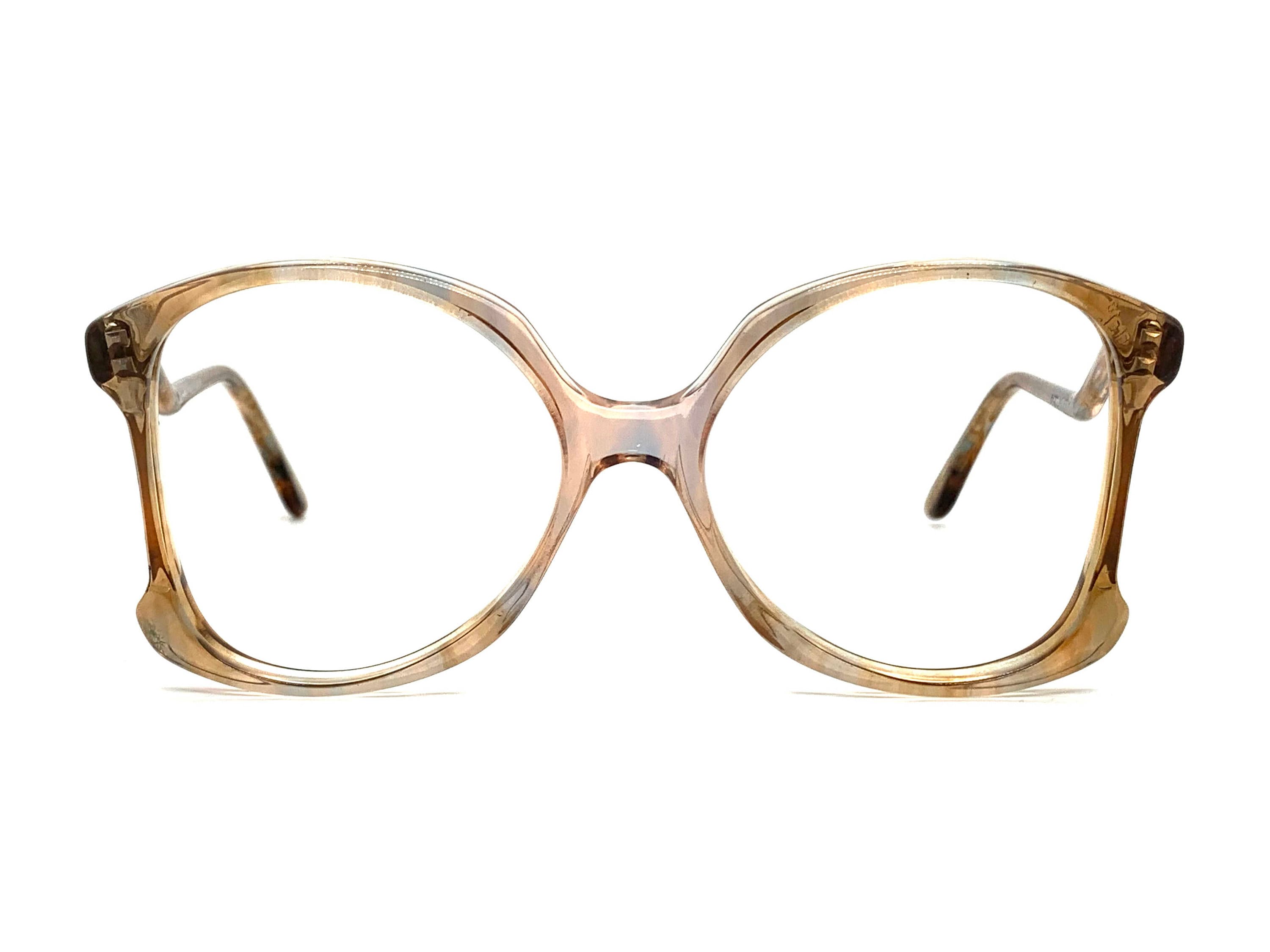 Lunettes À Monture Ronde Vert Olive Vintage Pour Femmes 1pc