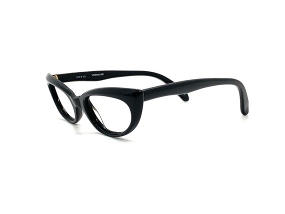 Unworn 50s Black Cat Eye Glasses | New Old Stock … - image 2