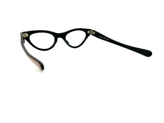 50s Cat Eye Glasses | New Old Stock | Black & Pin… - image 6