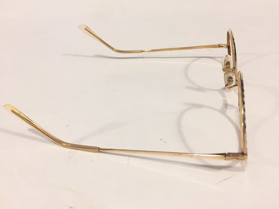 Unused 60s Gold Round Metal Eyeglass Frames | New… - image 8