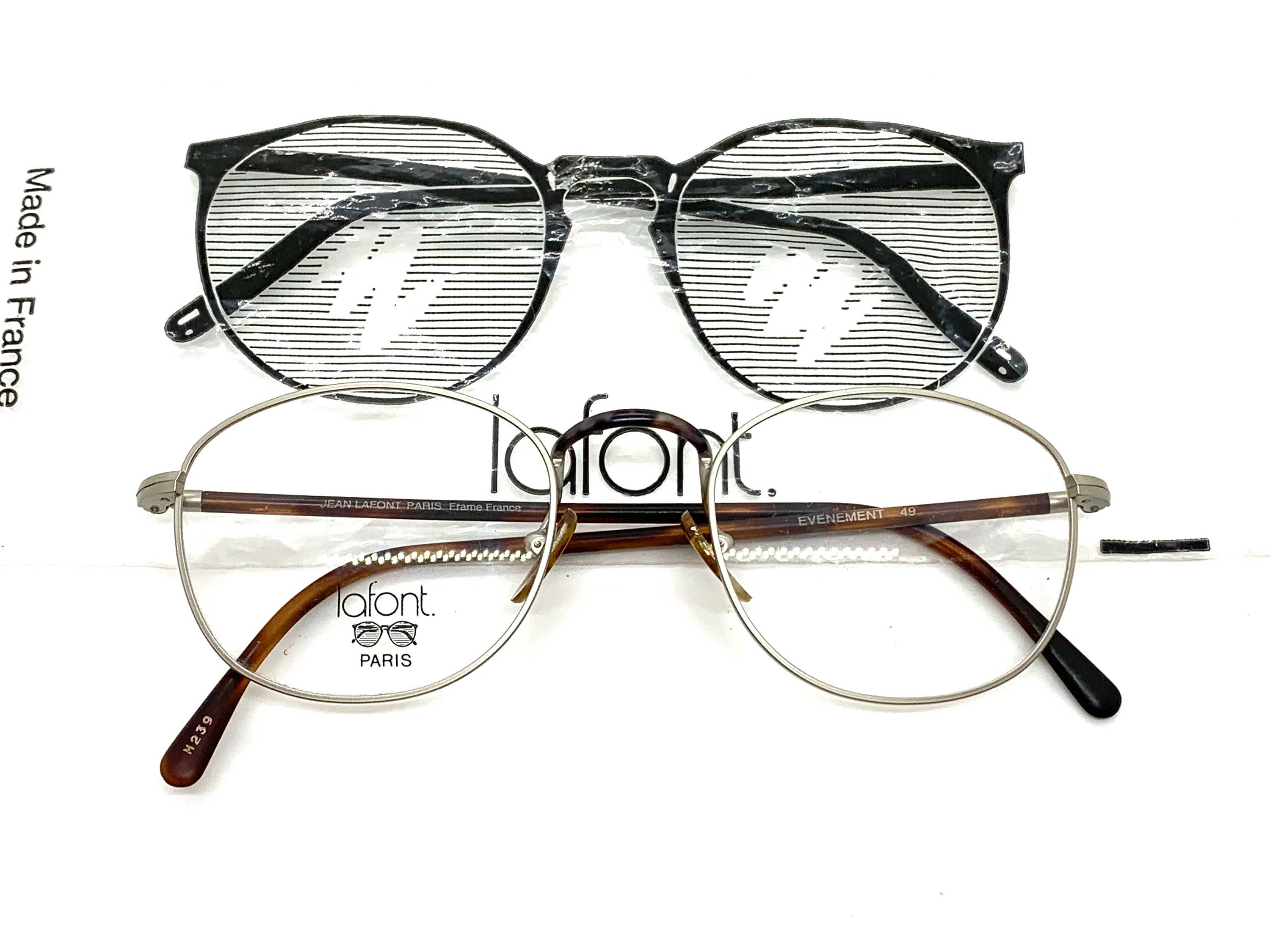 90s Jean Lafont Eyeglass Frames New Old Stock Lafont Round Metal